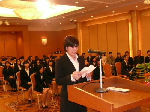 小樽歯科衛生士専門学校入学式 一般社団法人 小樽市歯科医師会